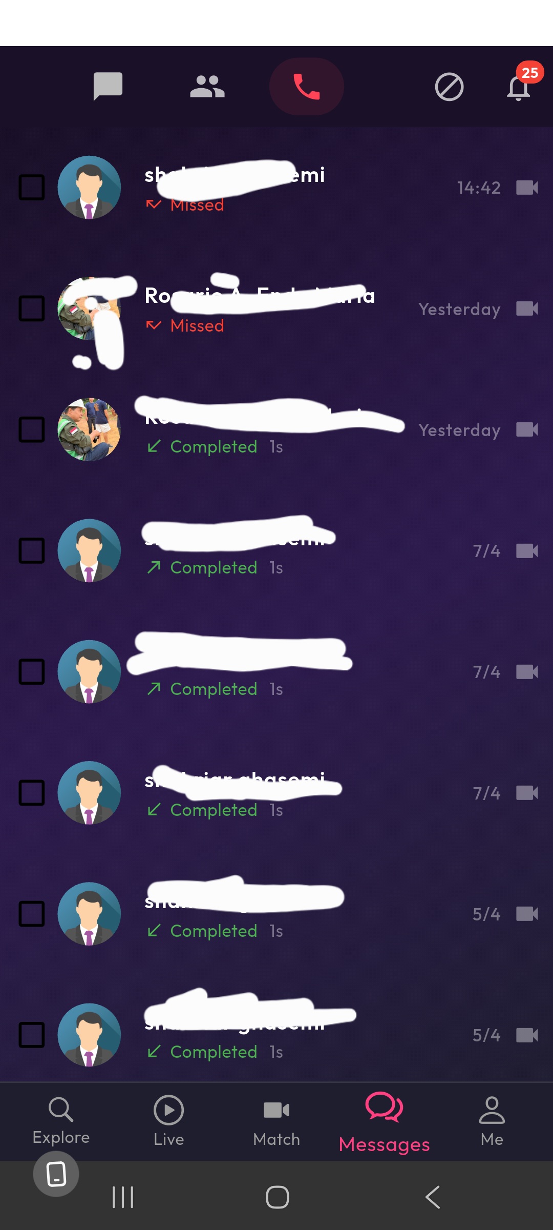 Call History