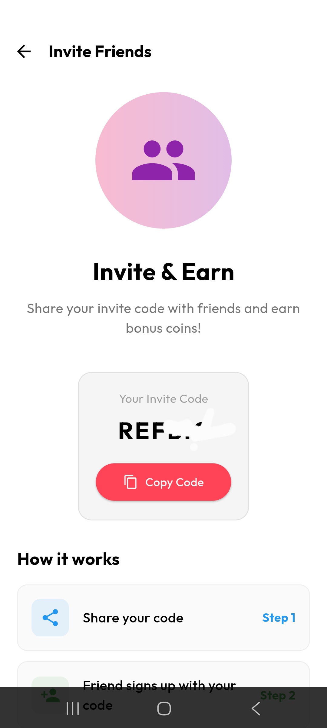 Invite Friends